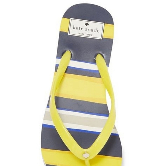 NEW Kate Spade Feldon Flip Flop- Over Print Stripe - Picture 2 of 10